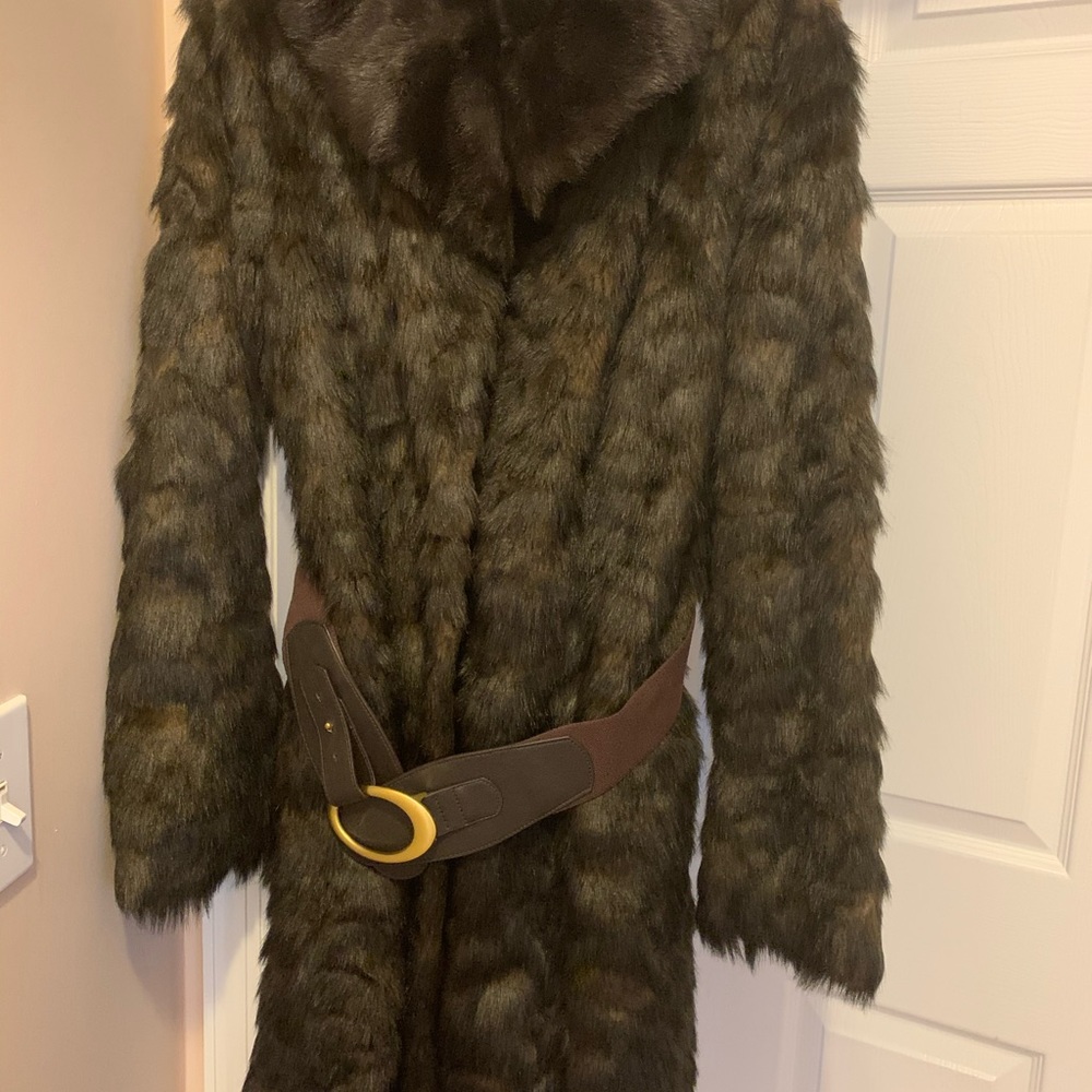 Laundry Faux Fur Coat New without tags - Picture 5 of 8